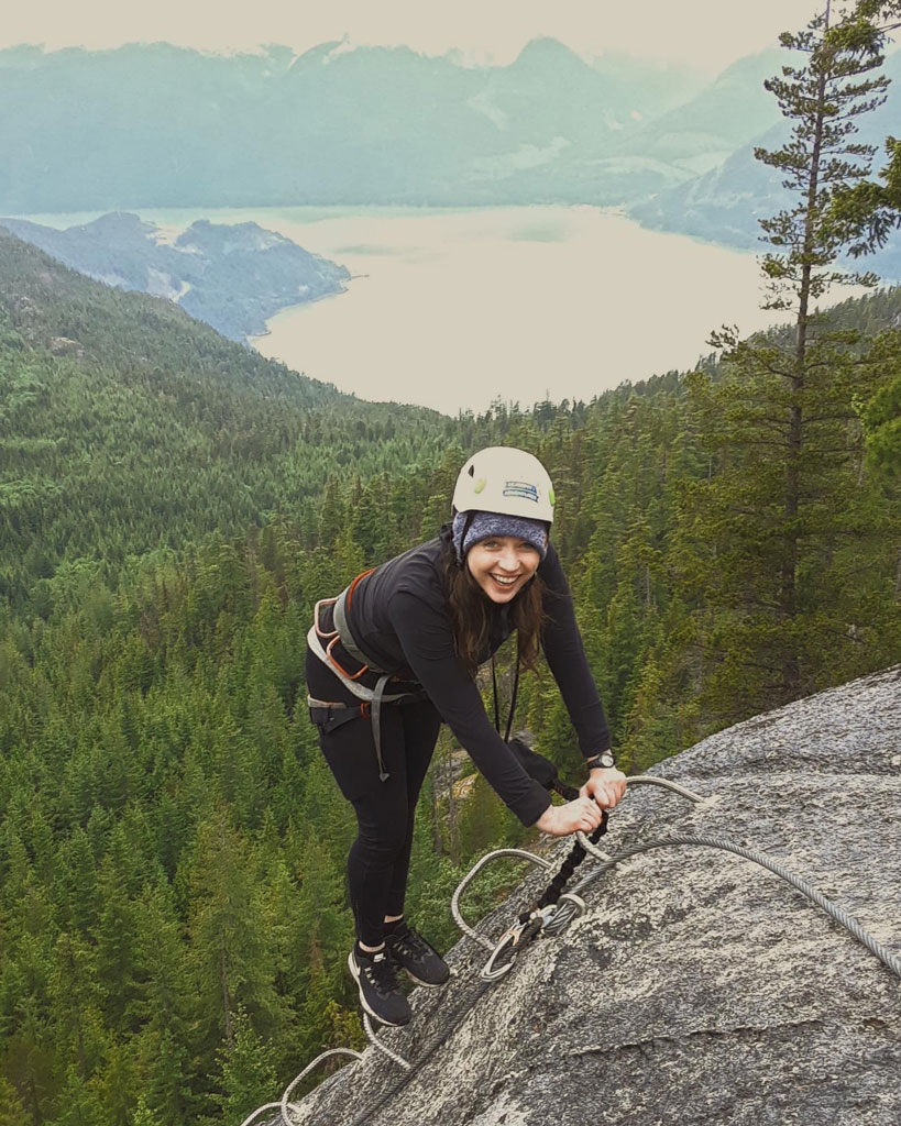 Kim Climbing Squamish