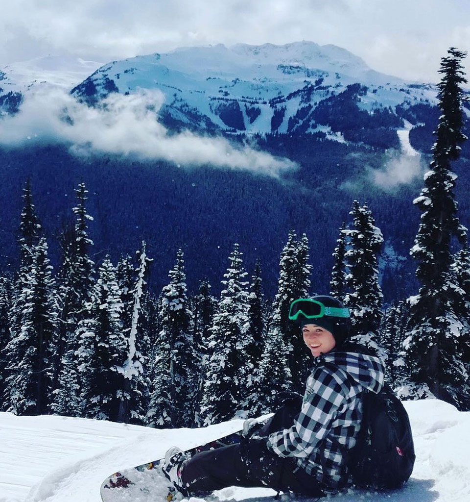 Kim Snowboarding Whistler